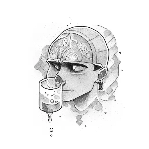 Guy Laying Down With Water Bottle On His Head