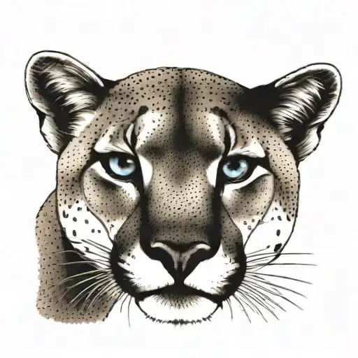Mountain Lion One Blue Eye One Brown Eye