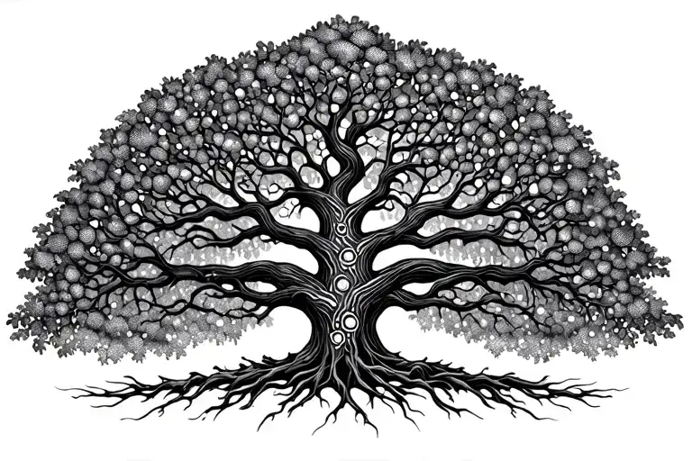 Tree Of Life With Intricate