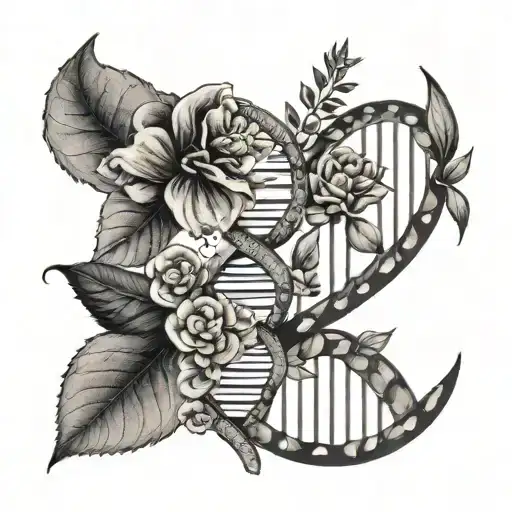 Dna And Flowers