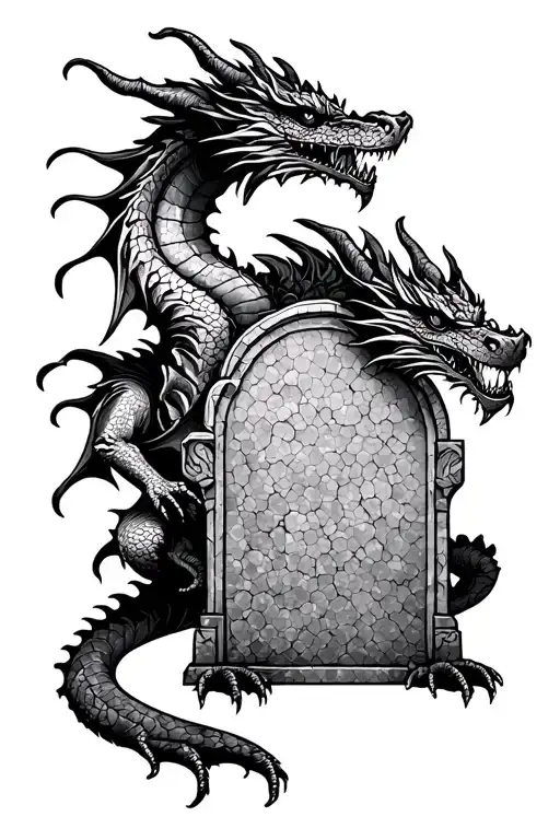 Tombstone And Dragon