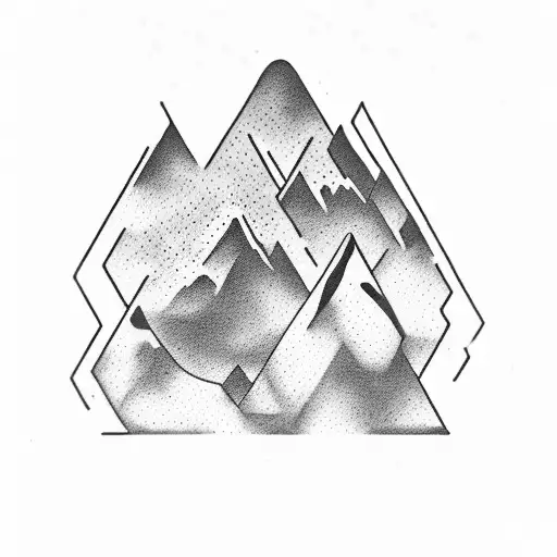 A Coffee Bean Morphing Into A Mountain Range