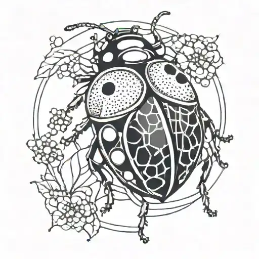 Ladybug Made Of Stained Glass