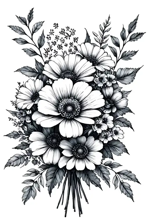 Birth Flower Bouquet October February April