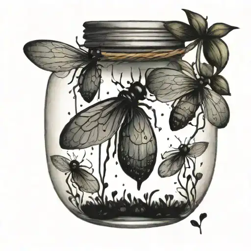 Fireflies In A Jar