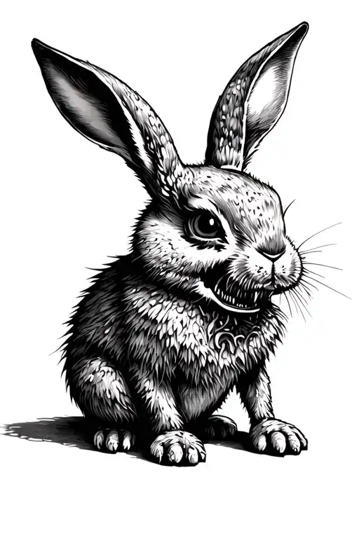 Cartoon Zombie Rabbit