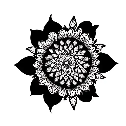 Mandala Design Incorporating Elements