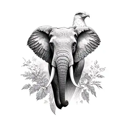 Elephant And Eagle
