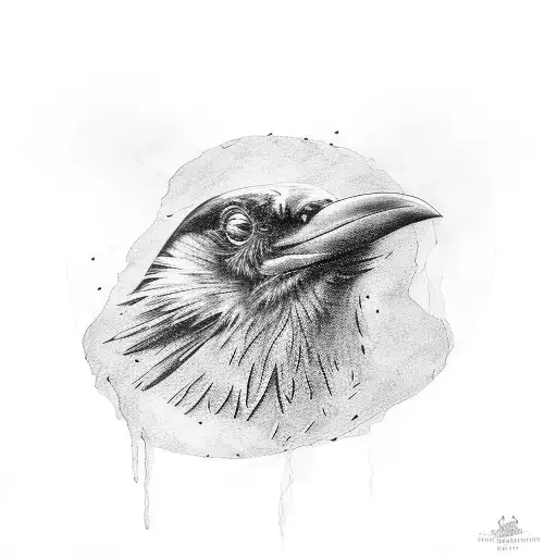 Raven With An Eye In Its Mouth