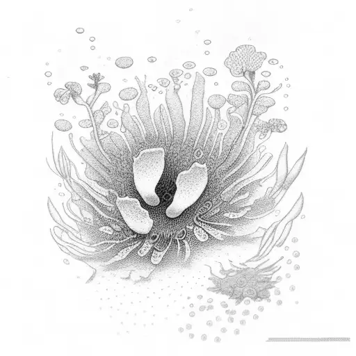 A Wildflower Garden Blooming Underwater