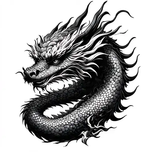 Japanese Dragon Wrapped