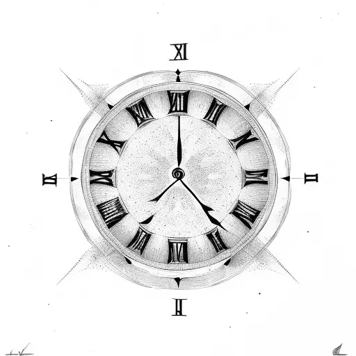Clock With Roman Numerals
