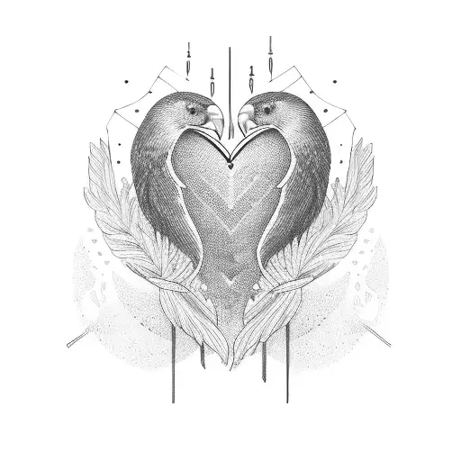 Heart Beat With Bird