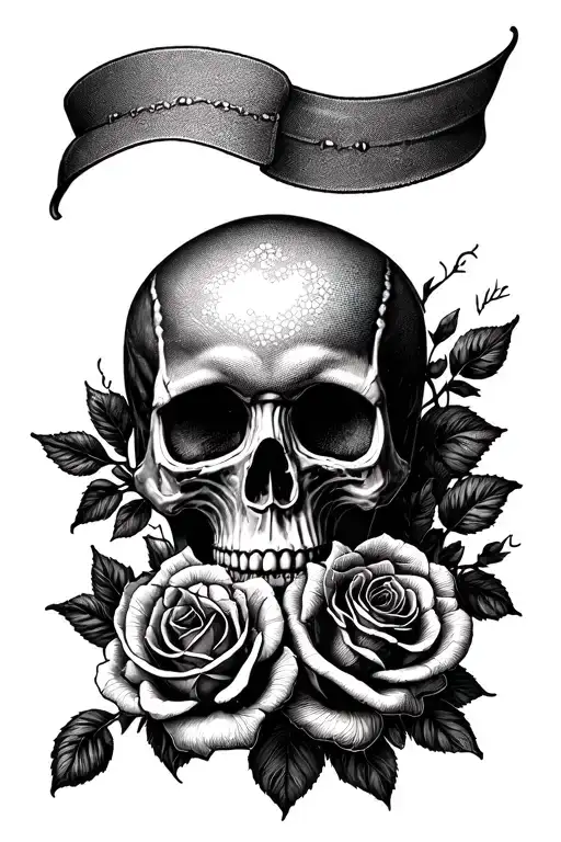 Skull And Roses