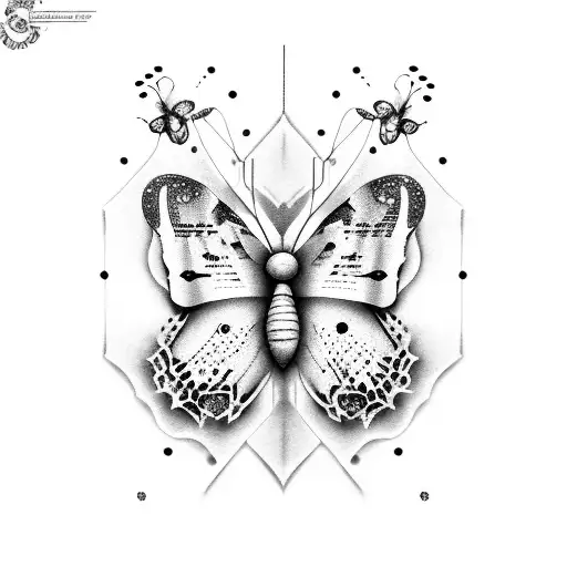 A Butterfly Composed Of Sheet Music