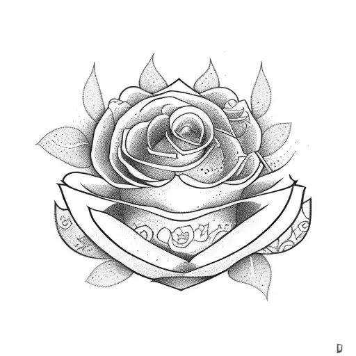 Hourglass With Flowers