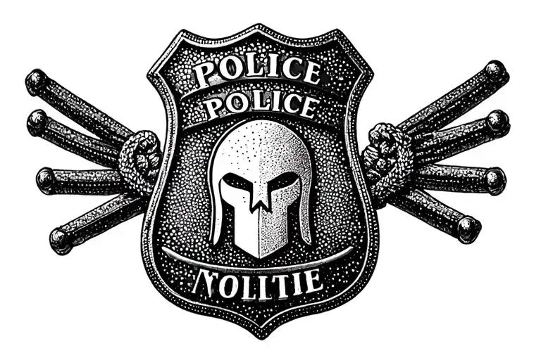 Spartan Police Badge Morphed