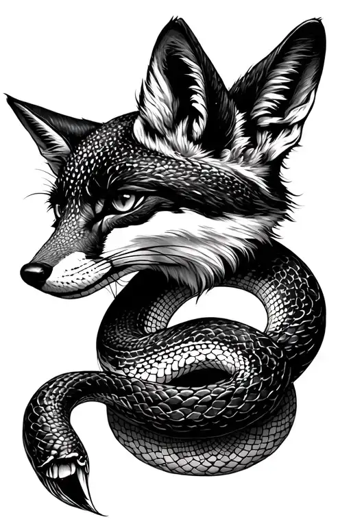 Fox And Snake Intertwined