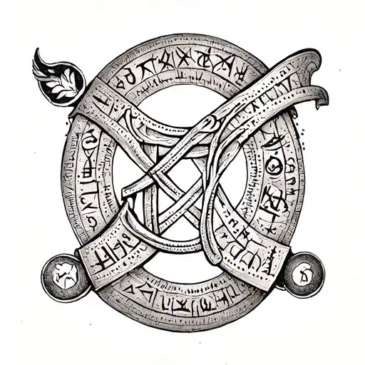 Anglo-saxon Runes Around The Arm