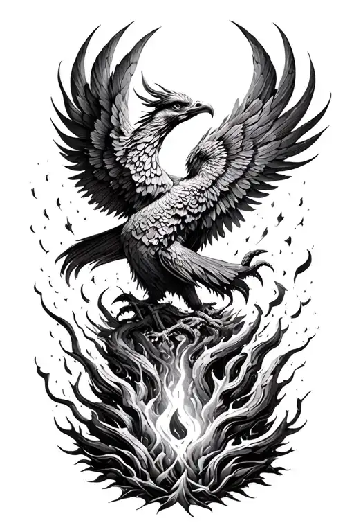 Phoenix Rising From Ashes