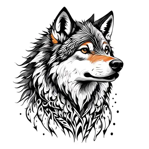 Tribal Wolf