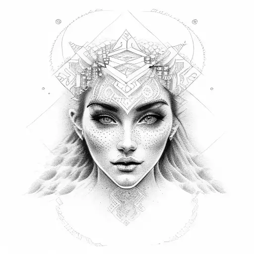 Beautiful Goddess Face