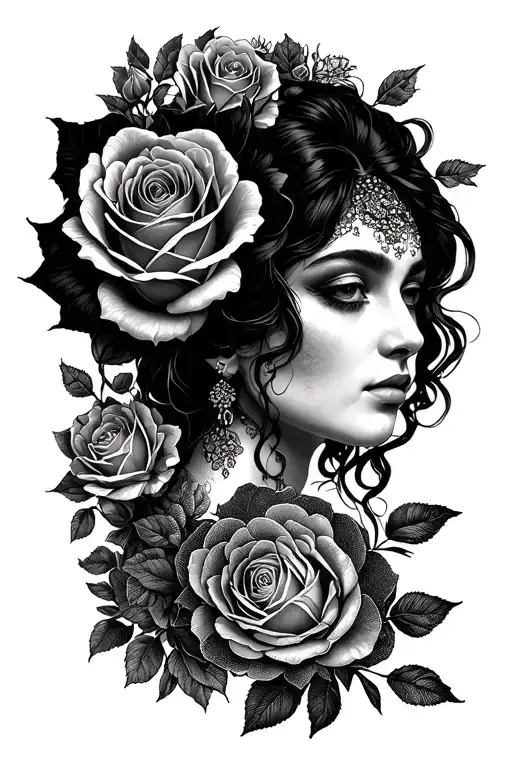 Roses And Maria Sylla Merian