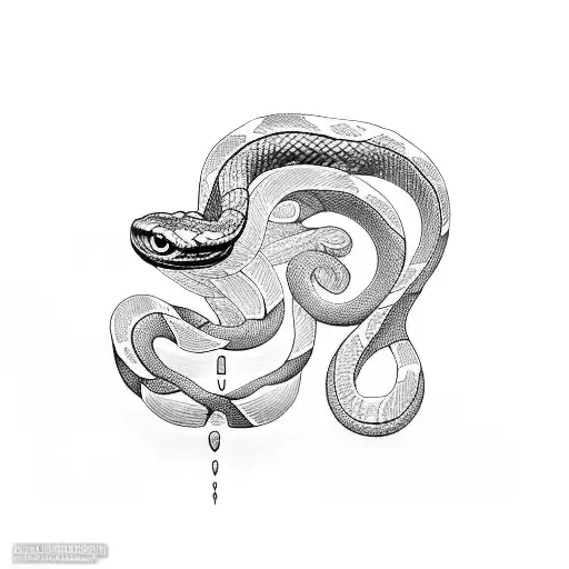 Snake In The Shape Of An 8