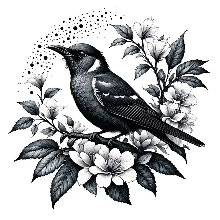 Birds And Flowers