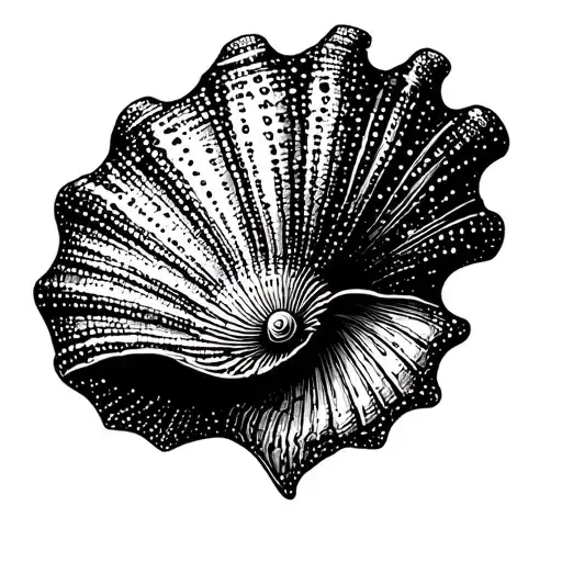 Shell Tattoo In Astec Style
