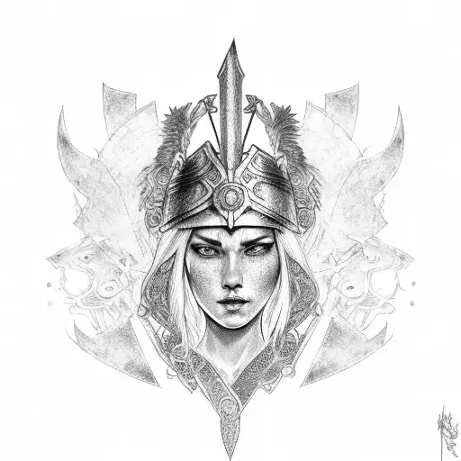 Warrior Princess With Roman-inspired Armor