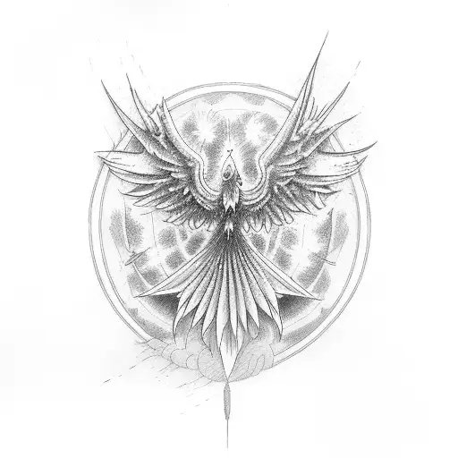 Phoenix With Transgender Colors