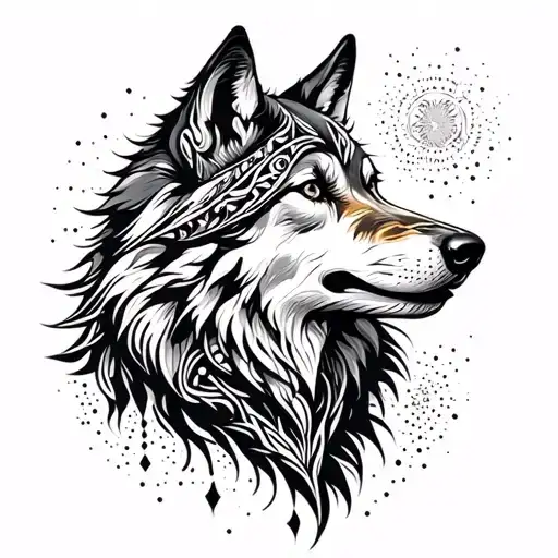 Tribal Wolf