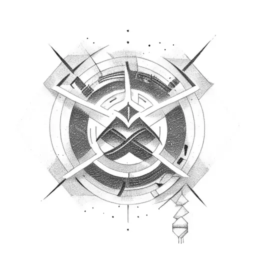 A Lambda Symbol With Music Trebel And Bass Signs