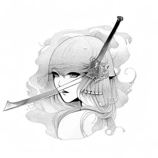 Japanese Women With Sword