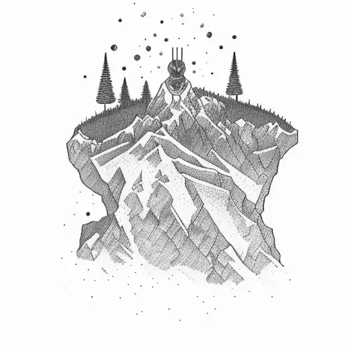 A Cigar Smoking Philosopher Sitting On A Mountain Peak