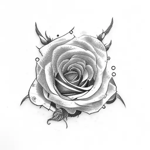 Music Notation With Roses