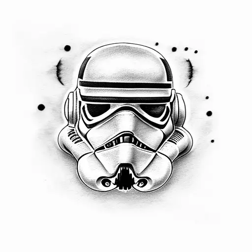 Storm Trooper Helmet Black In Smoke