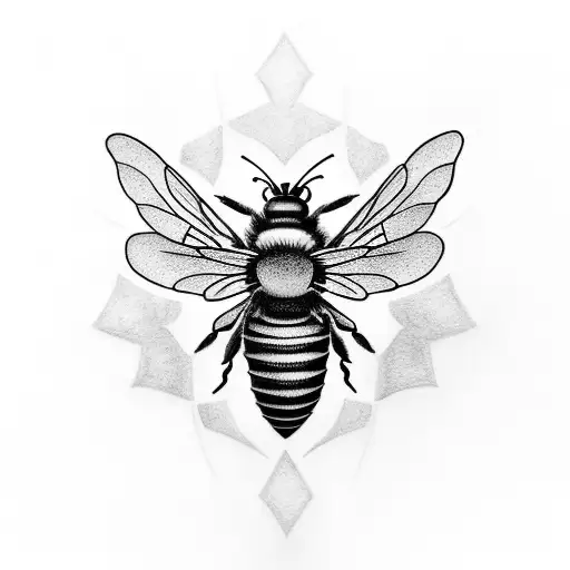 Create A Tattoo Featuring A Bee Playing A Video Game