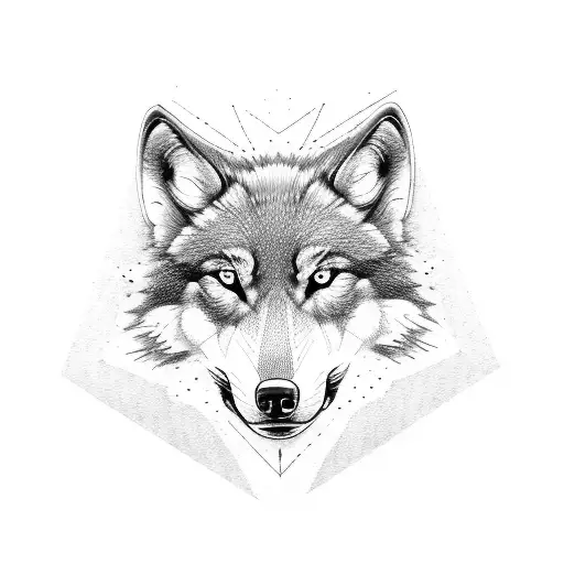 Arm Band With The Face Of A Wolf