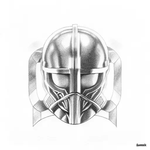Spartan Helmet Holy Cross Half Sleeve
