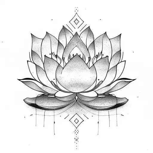 Lotus Flower Held By Hands