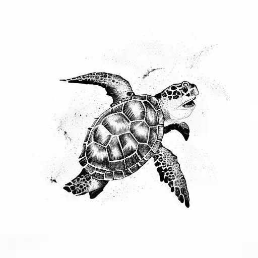 Sea Turtle 2 Hammerhead Sharks