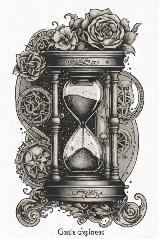 Hourglass And Zodiac Sign Libra