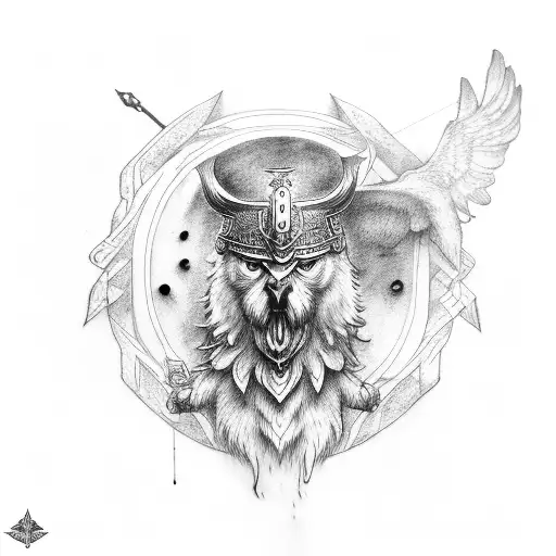 Odin With Hugin And Munin Foratm