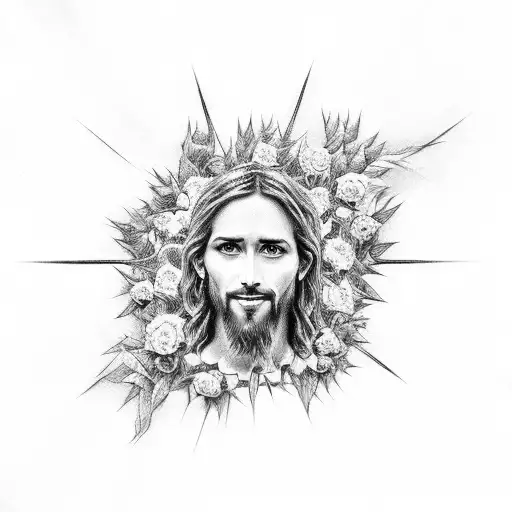 Jesus Surround By Thorns
