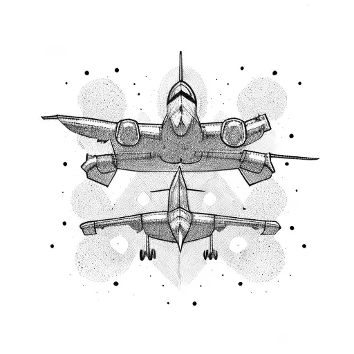 Airplane With Binaries Numbers
