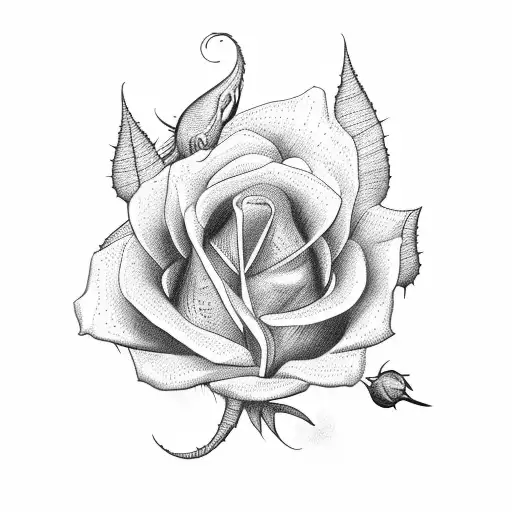 Estrada Lettering With Roses