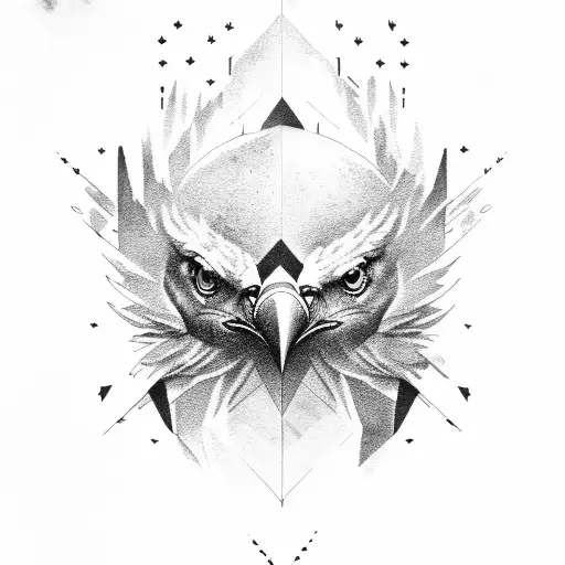 A Dynamic Composition Of An Eagle With A Lightning Bolt In Its Beak