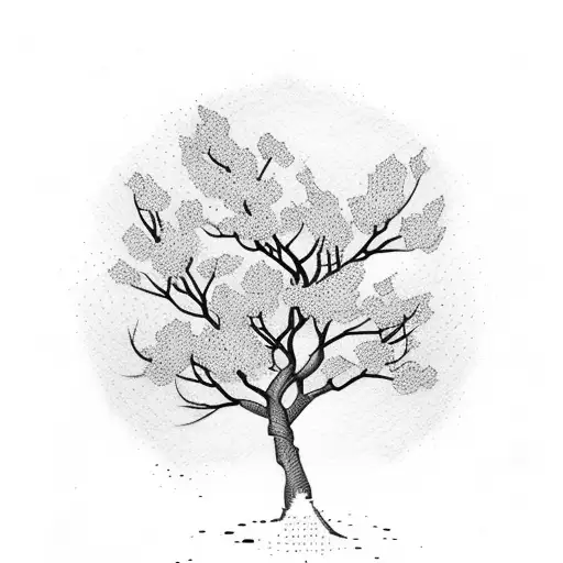 Cherry Blossom Tree With Scripture